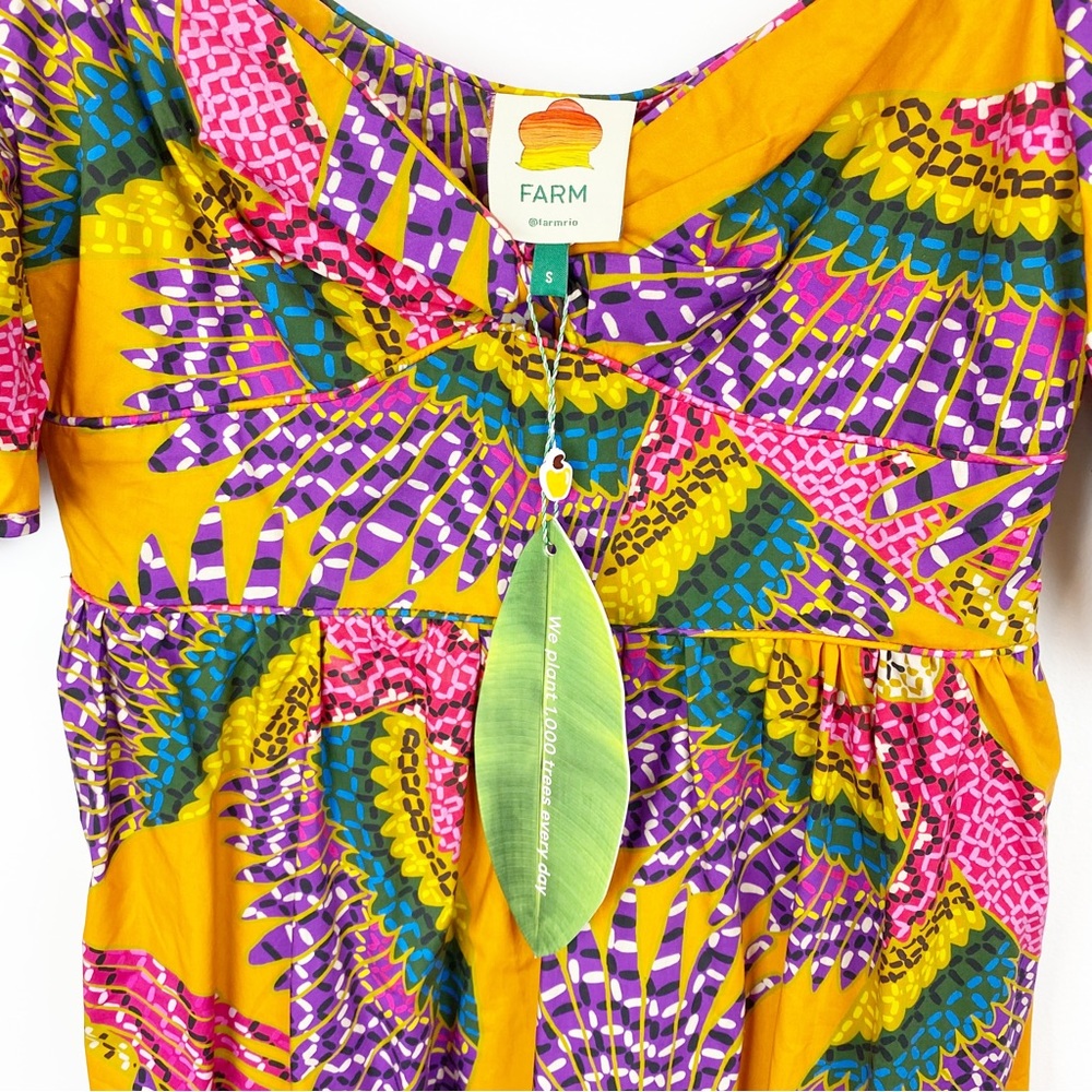 Farm Rio | Beaded Macaws Midi Dress NWT - Picture 7 of 15